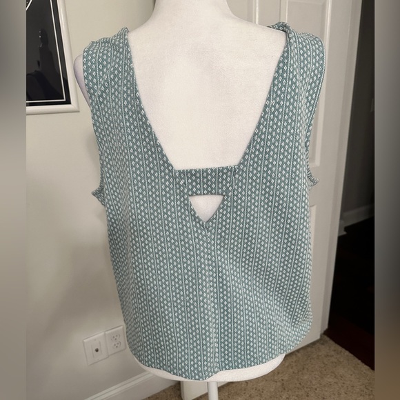 NWT Madewell Jacquard Peekaboo-Back Crop Tank - Picture 6 of 6